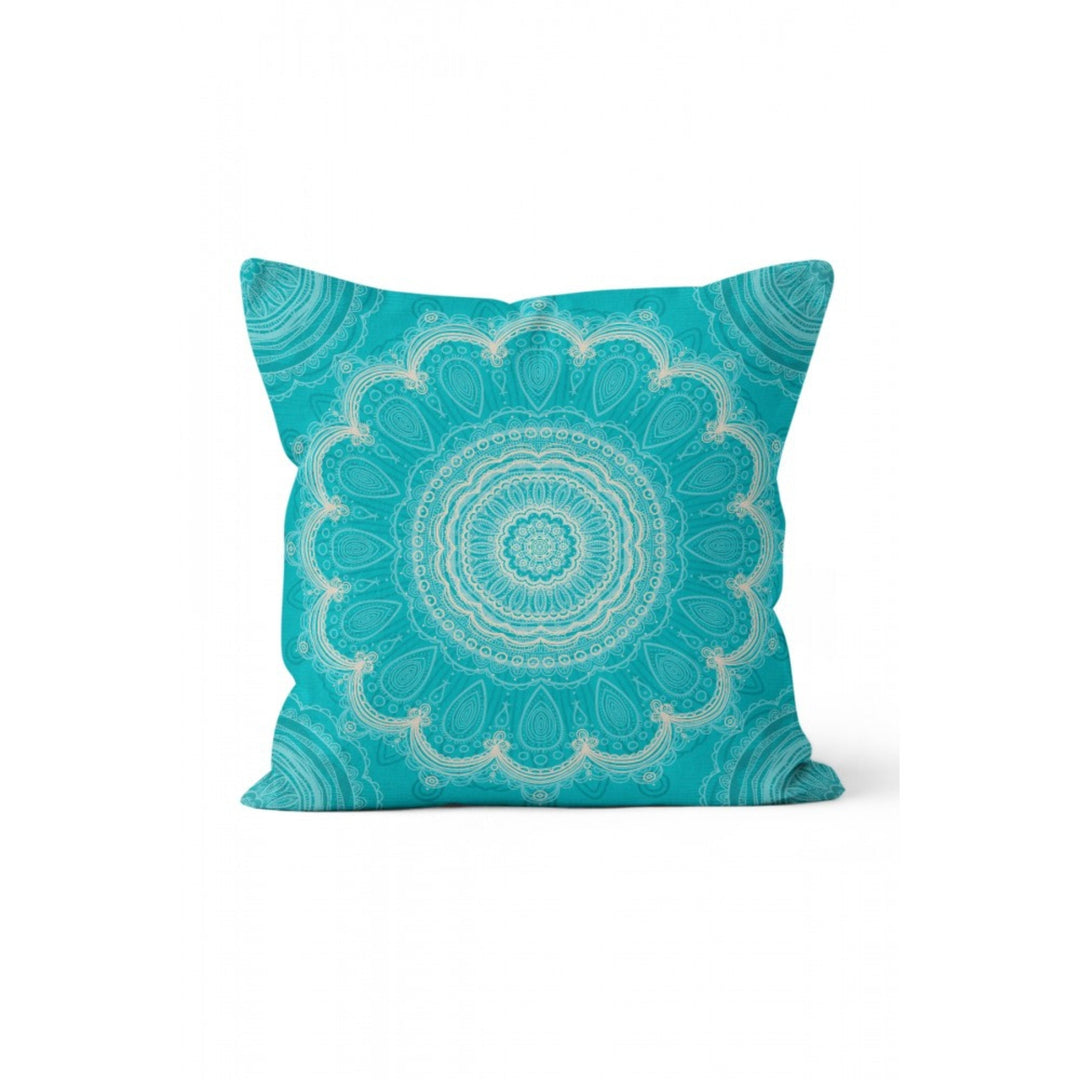 Mandala Pillow Cover|Geometric Design Cushion Case|Decorative Floral Mandala Pillowcase|Rustic Home Decor|Farmhouse Style Authentic Cushion