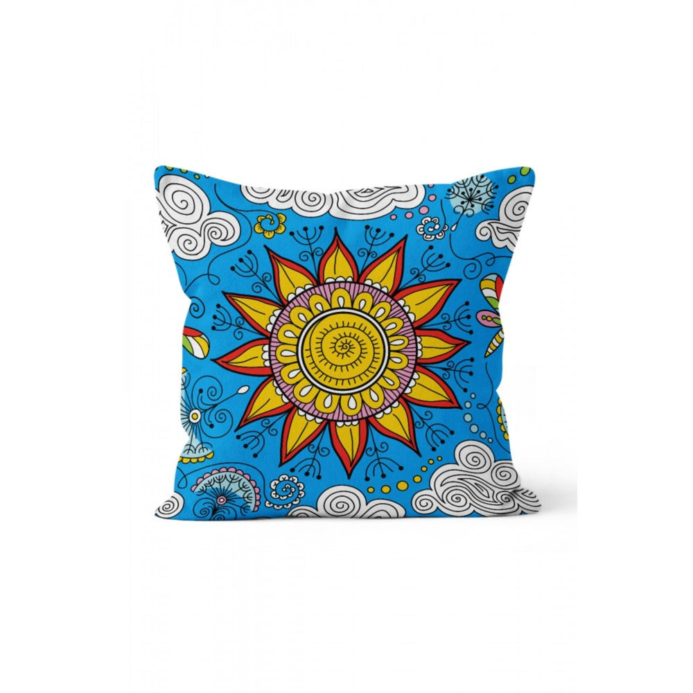 Mandala Pillow Cover|Geometric Design Cushion Case|Decorative Floral Mandala Pillowcase|Rustic Home Decor|Farmhouse Style Authentic Cushion