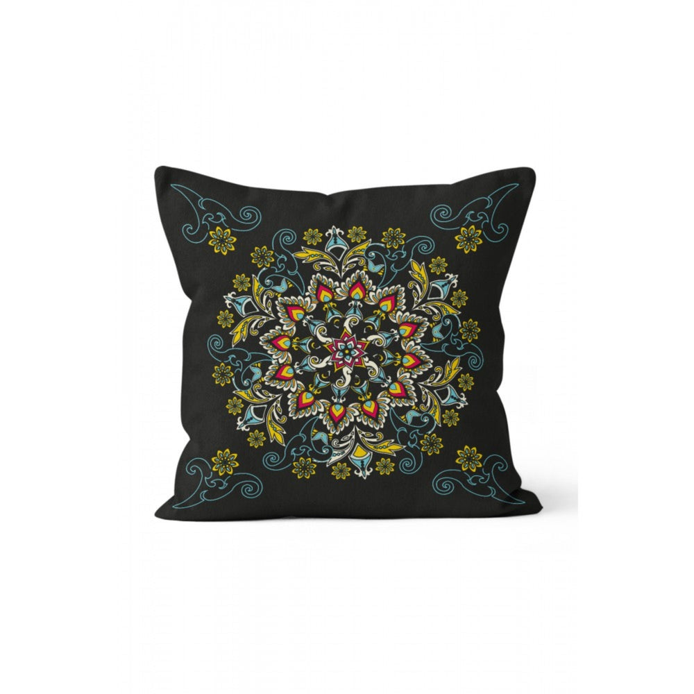 Mandala Pillow Cover|Geometric Design Cushion Case|Decorative Floral Mandala Pillowcase|Rustic Home Decor|Farmhouse Style Authentic Cushion