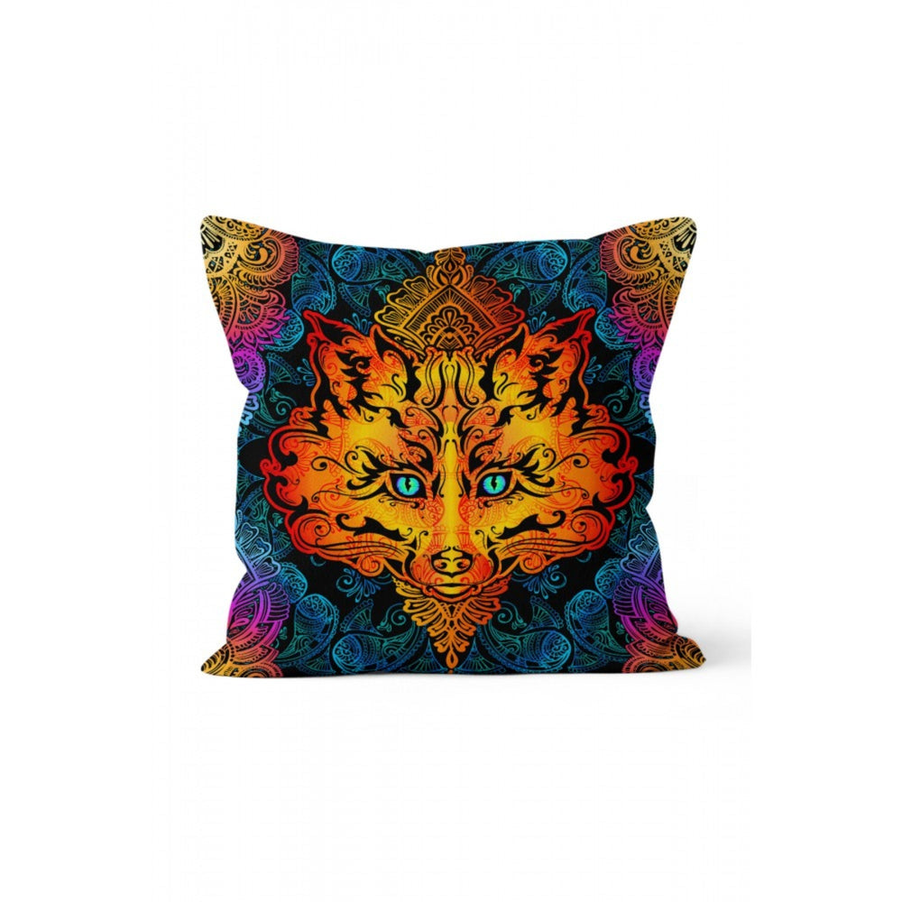 Mandala Pillow Cover|Animal Print Cushion Case|Giraffe, Wolf, Butterfly Mandala Pillow|Rustic Home Decor|Authentic Elephant Mandala Cushion