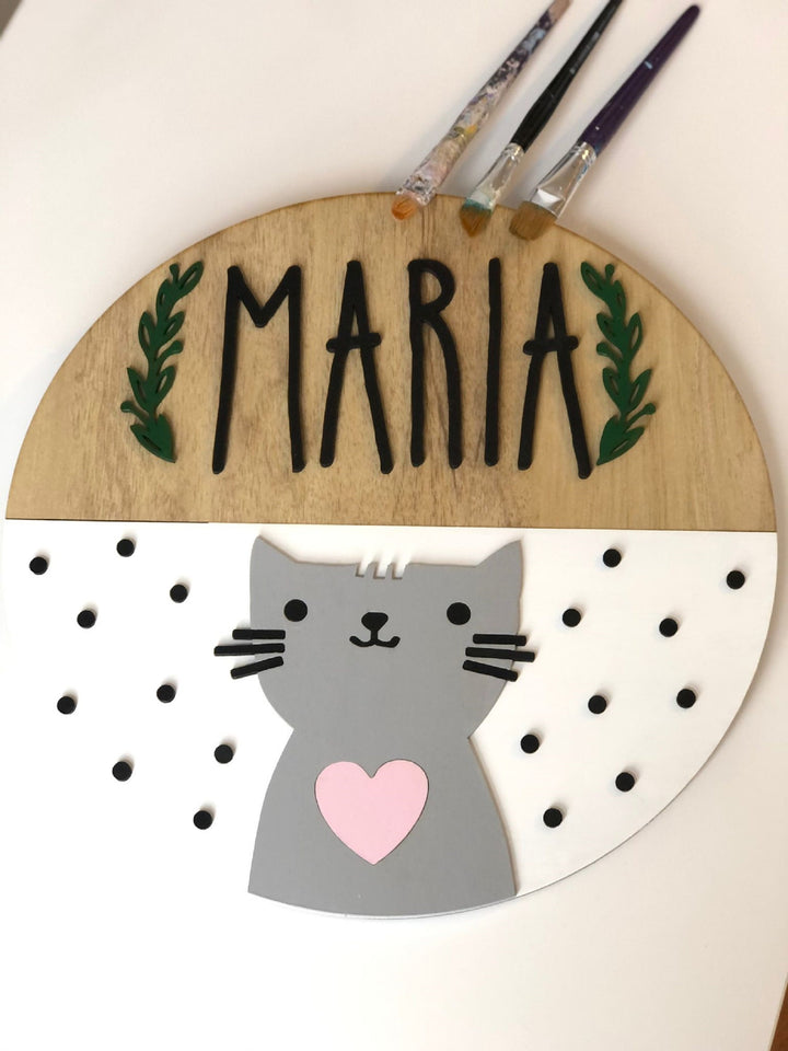 Personalized Kids Wall Decor|Door Wall Name Sign|Kids Room Door Decor|Kids Door Name Sign|Wooden Nursery Decor|Baby Shower Gift|New Mom Gift