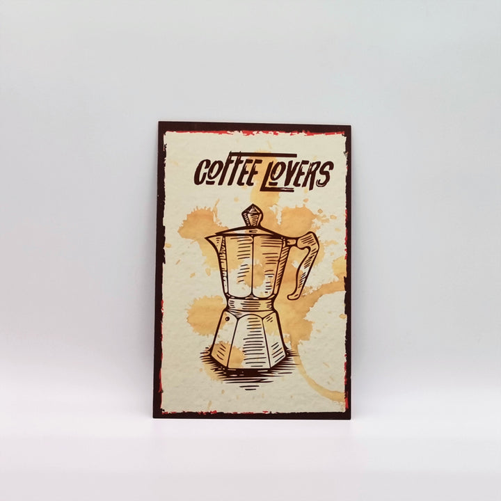 Coffee Retro Poster|Coffee Wall Art|Time To Drink Tea Vintage Poster|Coffee Lover Gift|Kitchen Wall Decor|Tea Time Decor|Coffee Home Decor