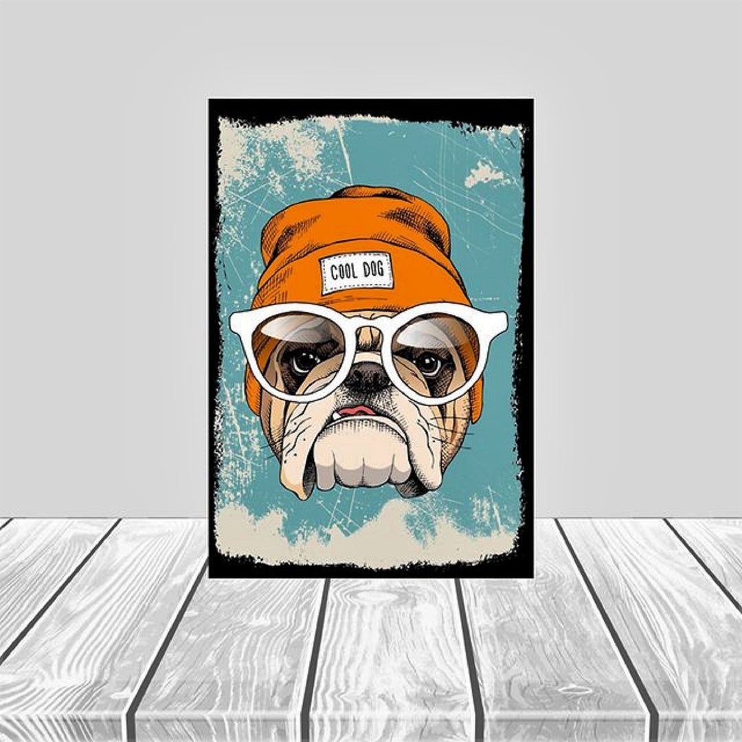 Animal Wall Decor|Dog, Horse, Tiger Wall Decor|Mindset Wall Art|Aesthetic Room Decor|Funny Dog Retro Poster|Gift For Cat Lover|Kids Wall Art