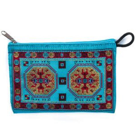 Coin Purse With Zipper|Zip Money Purse|Handmade Small Coin Pouch|Small Carpet Bag|Woven Ethnic Pouch|Kilim Coin Purse|Hippie Gifts For Her