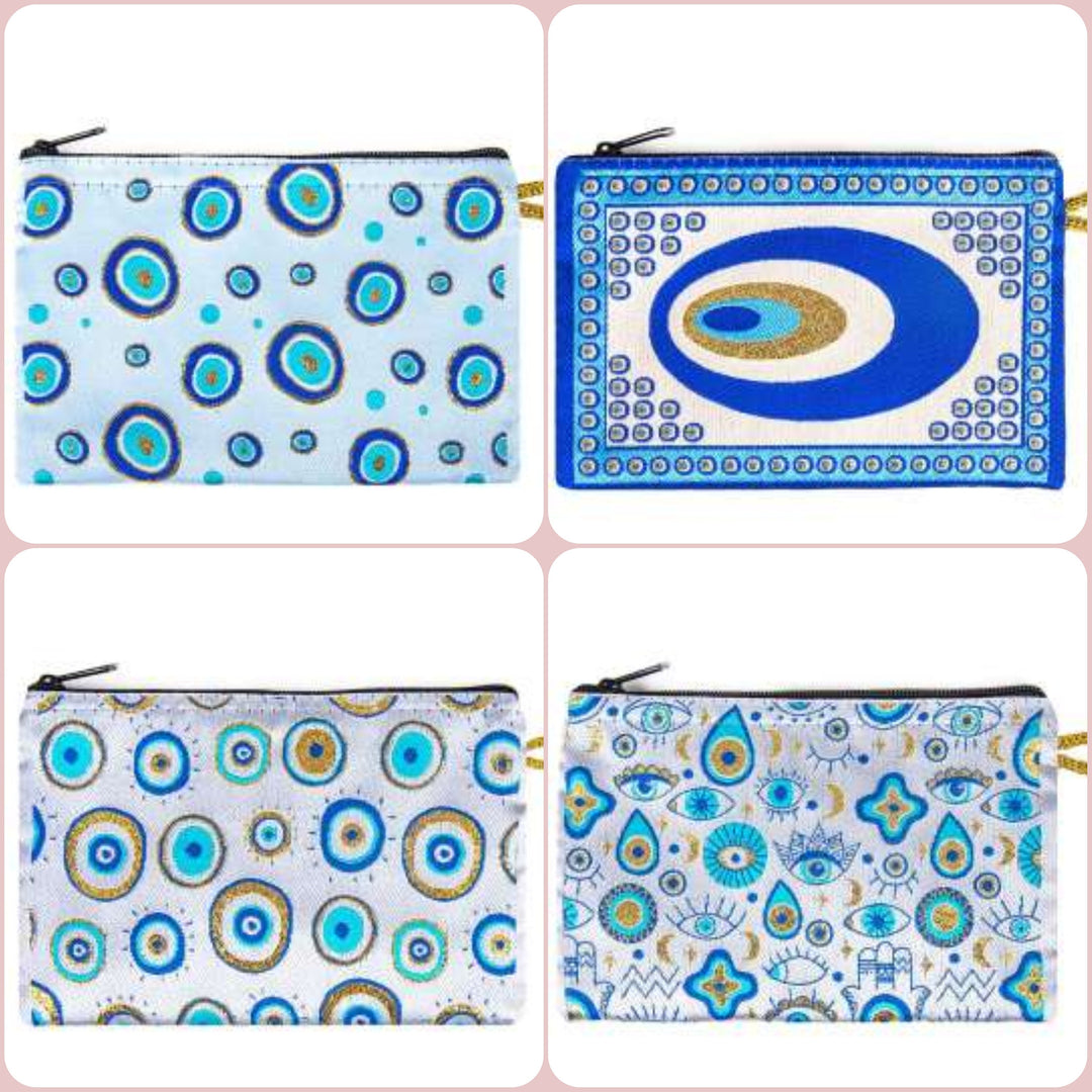 Evil Eye Carpet Wallet|Coin Purse With Zipper|Handmade Woven Wallet|Turkish Woven Case|Turkish Woven Wallet|Kilim Wallet|Mother's Day Gifts