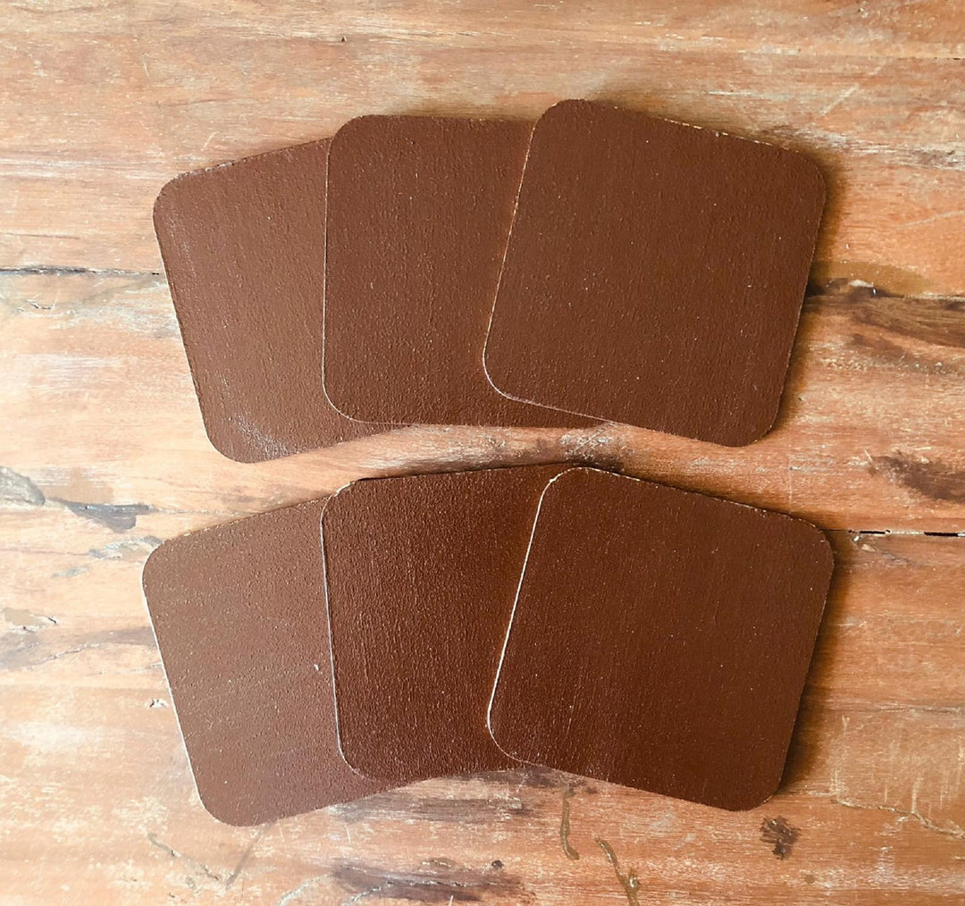 Set of 6 Hand Painted Coasters|Custom Handmade Wooden Decor|Drink Coaster|Unique New Home Gift|Original Cute Home Decor|Stylish Gift For Mom