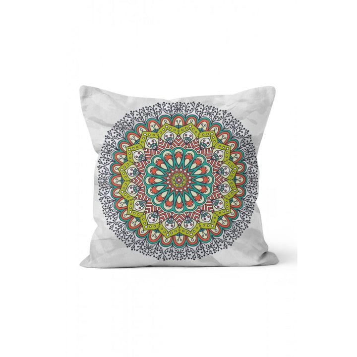 Mandala Pillow Cover|Decorative Paper and Crystal Mandala Pillowcase|Powder Floral Pattern Rustic Home Decor|Farmhouse Authentic Cushion