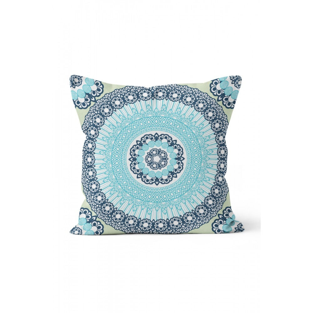 Mandala Pillow Cover|Decorative Paper and Crystal Mandala Pillowcase|Powder Floral Pattern Rustic Home Decor|Farmhouse Authentic Cushion