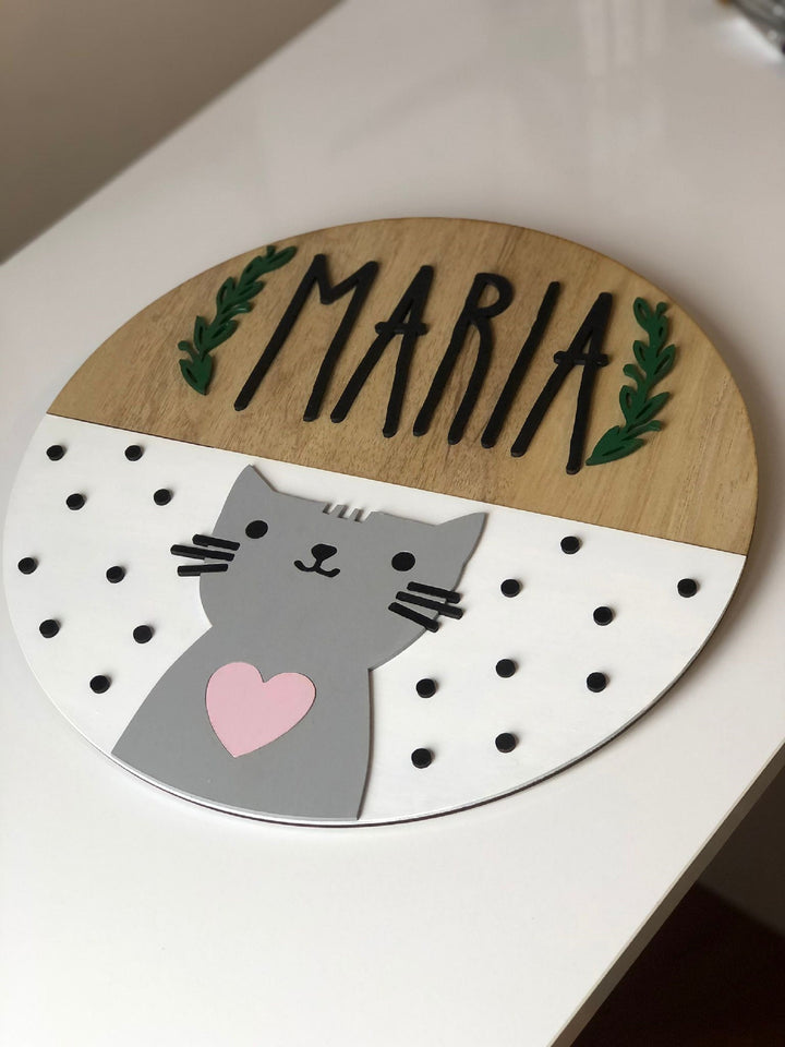 Personalized Kids Wall Decor|Door Wall Name Sign|Kids Room Door Decor|Kids Door Name Sign|Wooden Nursery Decor|Baby Shower Gift|New Mom Gift