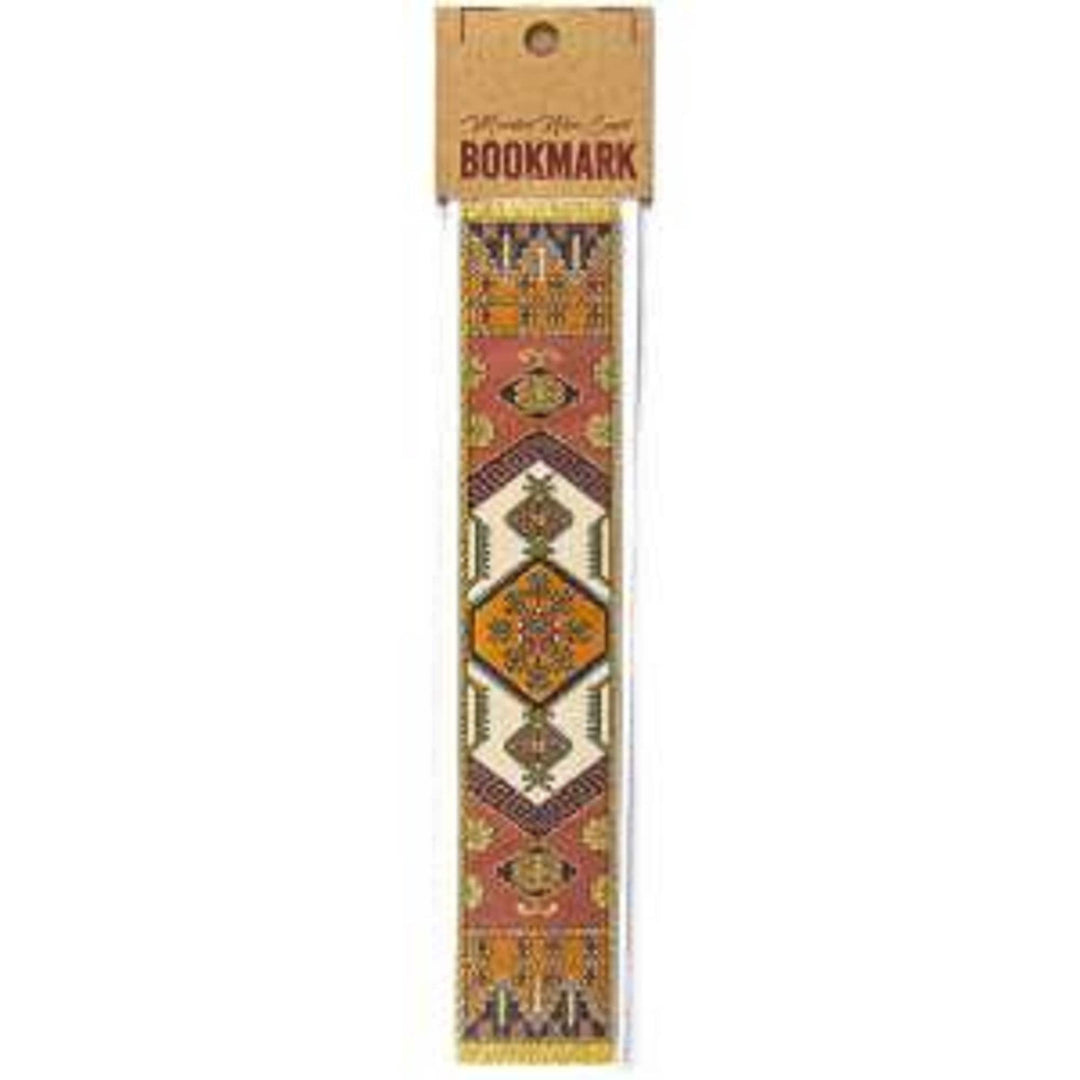 Set of 4 Woven Carpet Bookmark|Authentic Turkish Carpet Design Woven Bookmark|Traditional Rug Design Bookmark|Gift For Bookwoorm, Book Lover