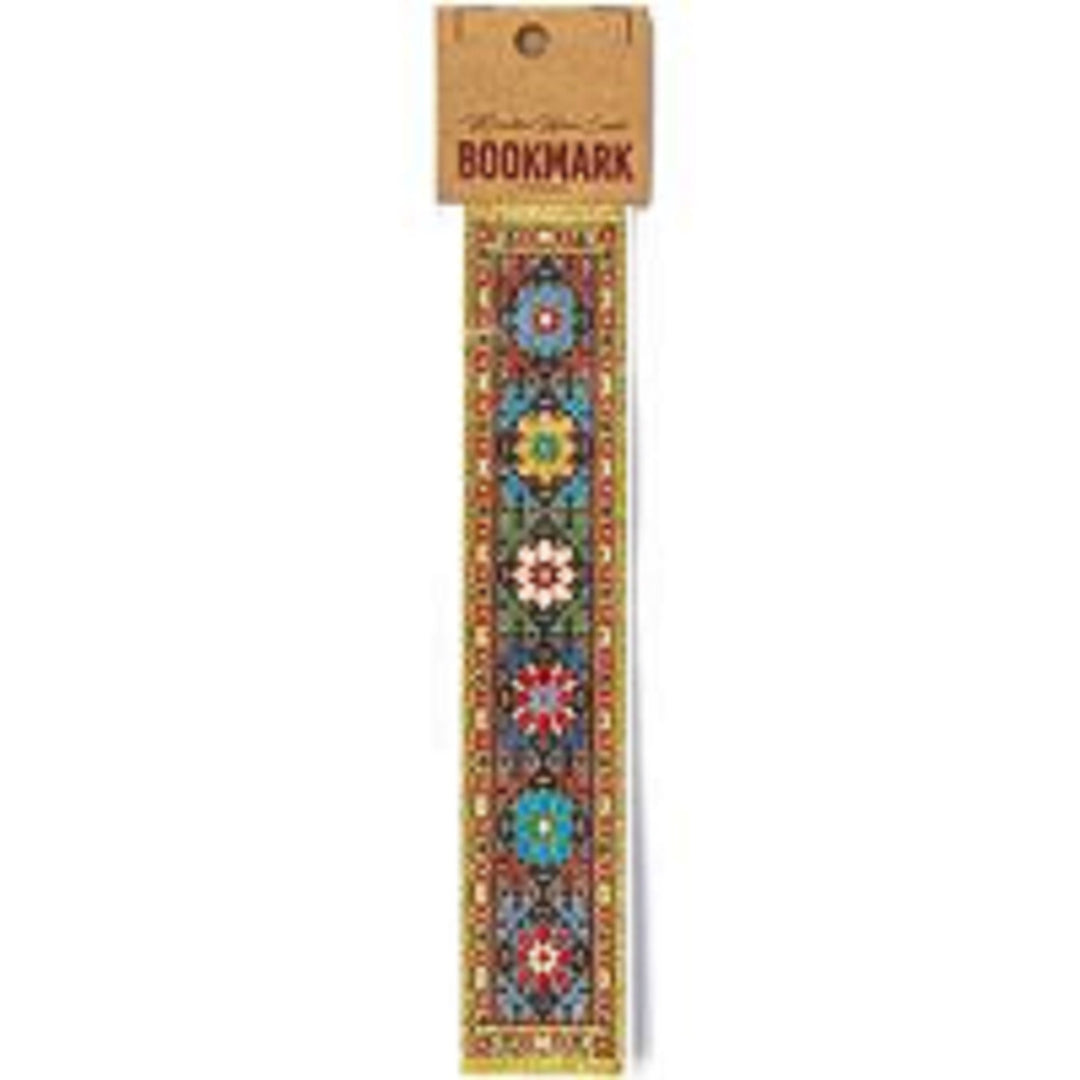 Set of 4 Woven Carpet Bookmark|Authentic Turkish Carpet Design Woven Bookmark|Traditional Rug Design Bookmark|Gift For Bookwoorm, Book Lover