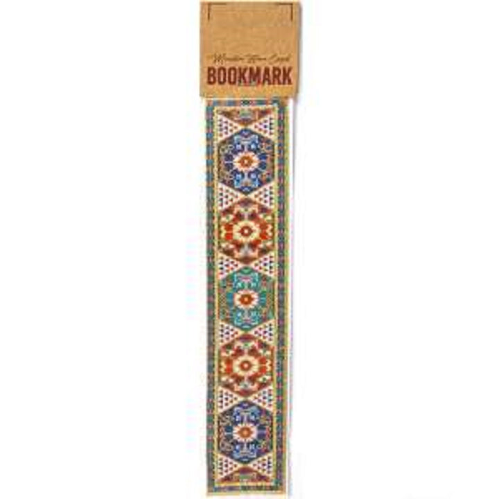 Set of 4 Traditional Rug Design Woven Bookmark|Carpet Bookmark|Authentic Turkish Carpet Pattern Bookmark|Gift For Bookwoorms|Book Lover Gift