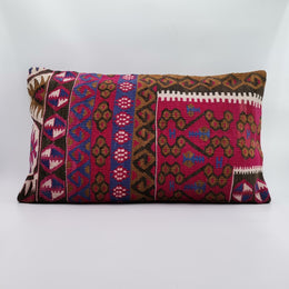 Oriental Boho pillow Kilim pillow cover Chair pillow Small O by