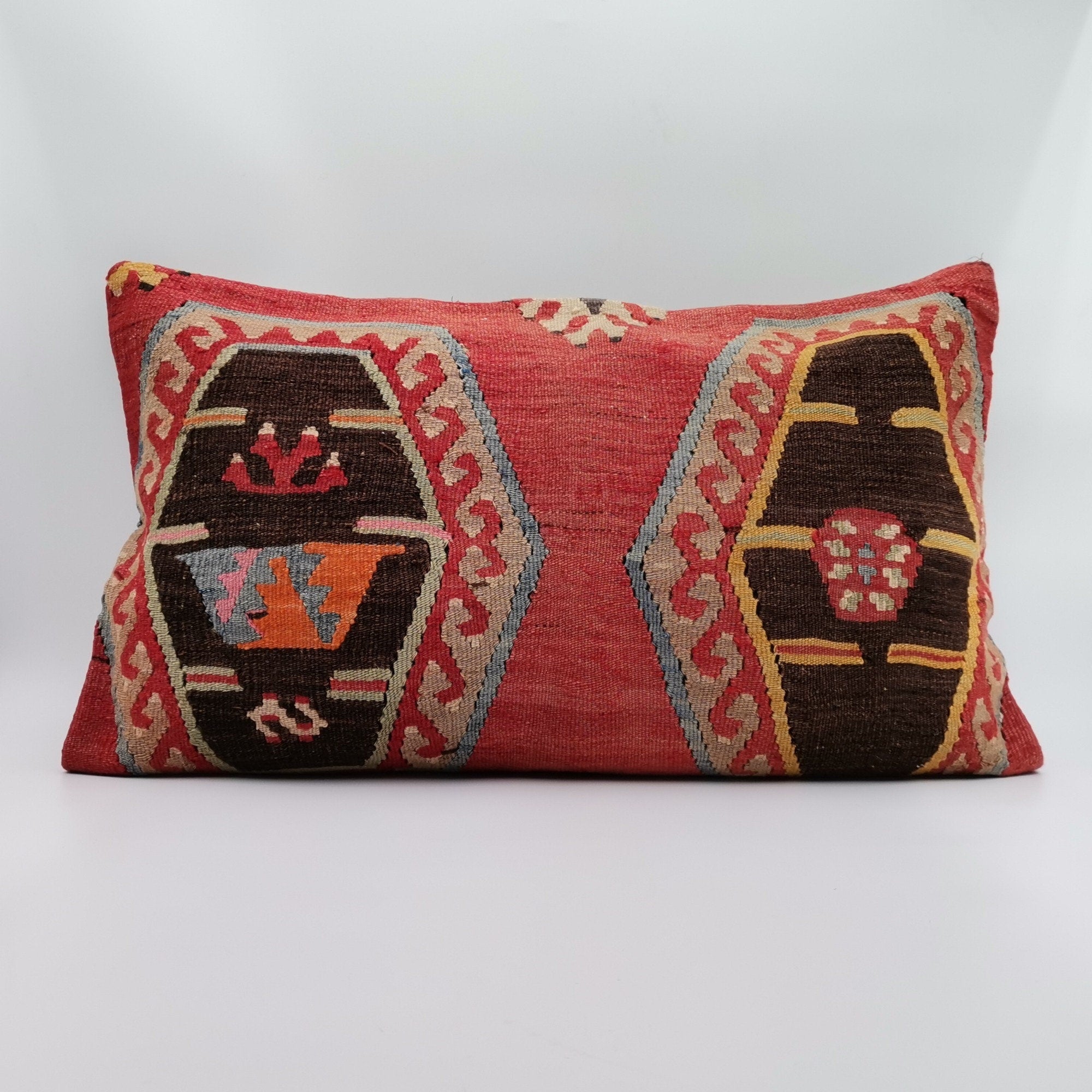 King size pillow cover, 14x48 sale inch (35x120 cm) Turkish Kilim Bedding lumbar decorative pillow, cover Bolster Long Cushion, 4byf-610