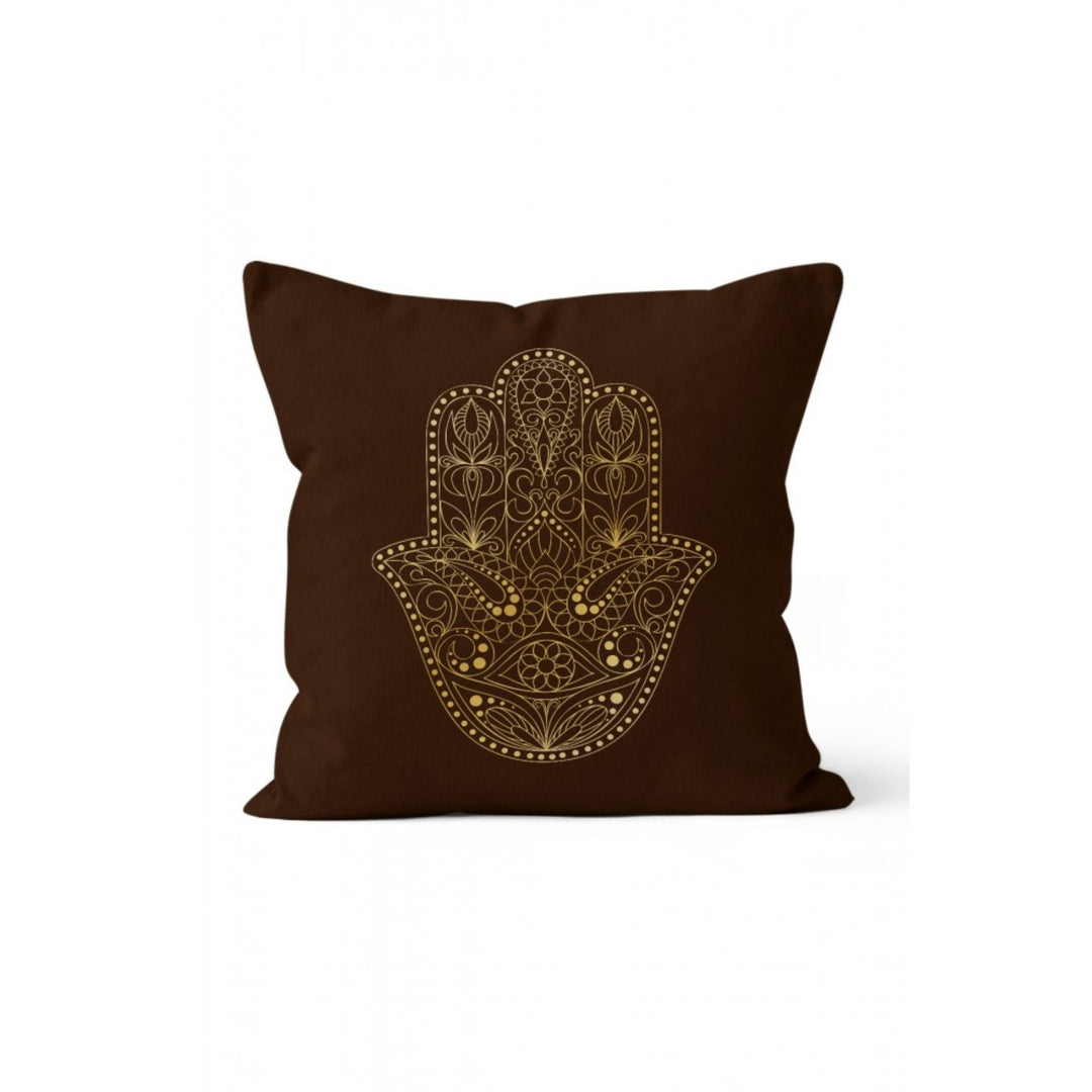 Hand of Fatima Pillow Cover|Hamsa Print Throw Pillow Case|Decorative Cushion Case|Oriental Home Decor|Mystic Farmhouse Talisman Pillowcase