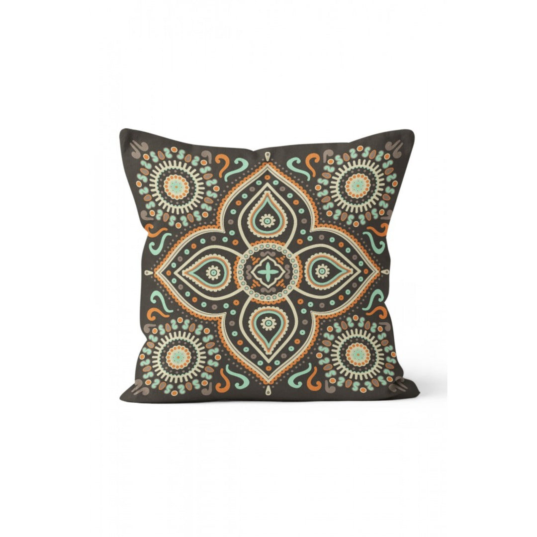 Mandala Pillow Cover|Geometric Design Cushion Case|Ethnic Delhi, Mumbai and Aztec Mandala Pillow Cover|Rustic Home Decor|Authentic Cushion