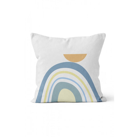 Abstract Pillow Cover|Sun, Light and Heart Print Cushion Case|Decorative Rainbow Print Pillow Top|Weather Meteorology Themed Cushion Cover