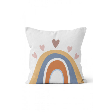 Abstract Pillow Cover|Sun, Light and Heart Print Cushion Case|Decorative Rainbow Print Pillow Top|Weather Meteorology Themed Cushion Cover