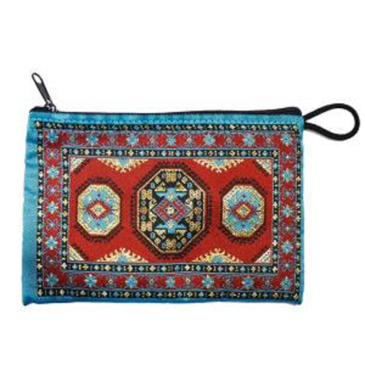 Rug Design Coin Purse|Handmade Zipper Pouch|Small Carpet Bag|Ethnic Pouch|Kilim Coin Purse|Bohemian Bags|Woven Purse|Gift For Her|Boho Purse