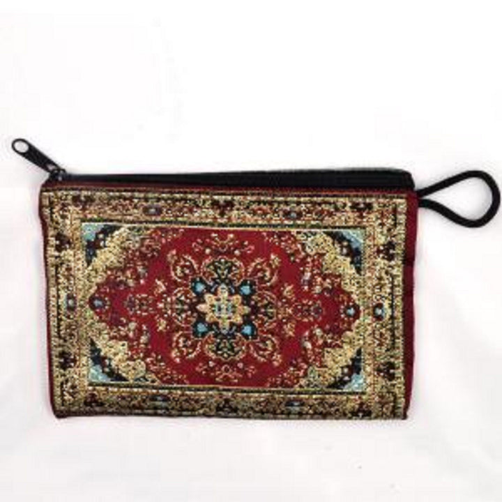 Rug Design Coin Purse|Handmade Zipper Pouch|Small Carpet Bag|Ethnic Pouch|Kilim Coin Purse|Bohemian Bags|Woven Purse|Gift For Her|Boho Purse