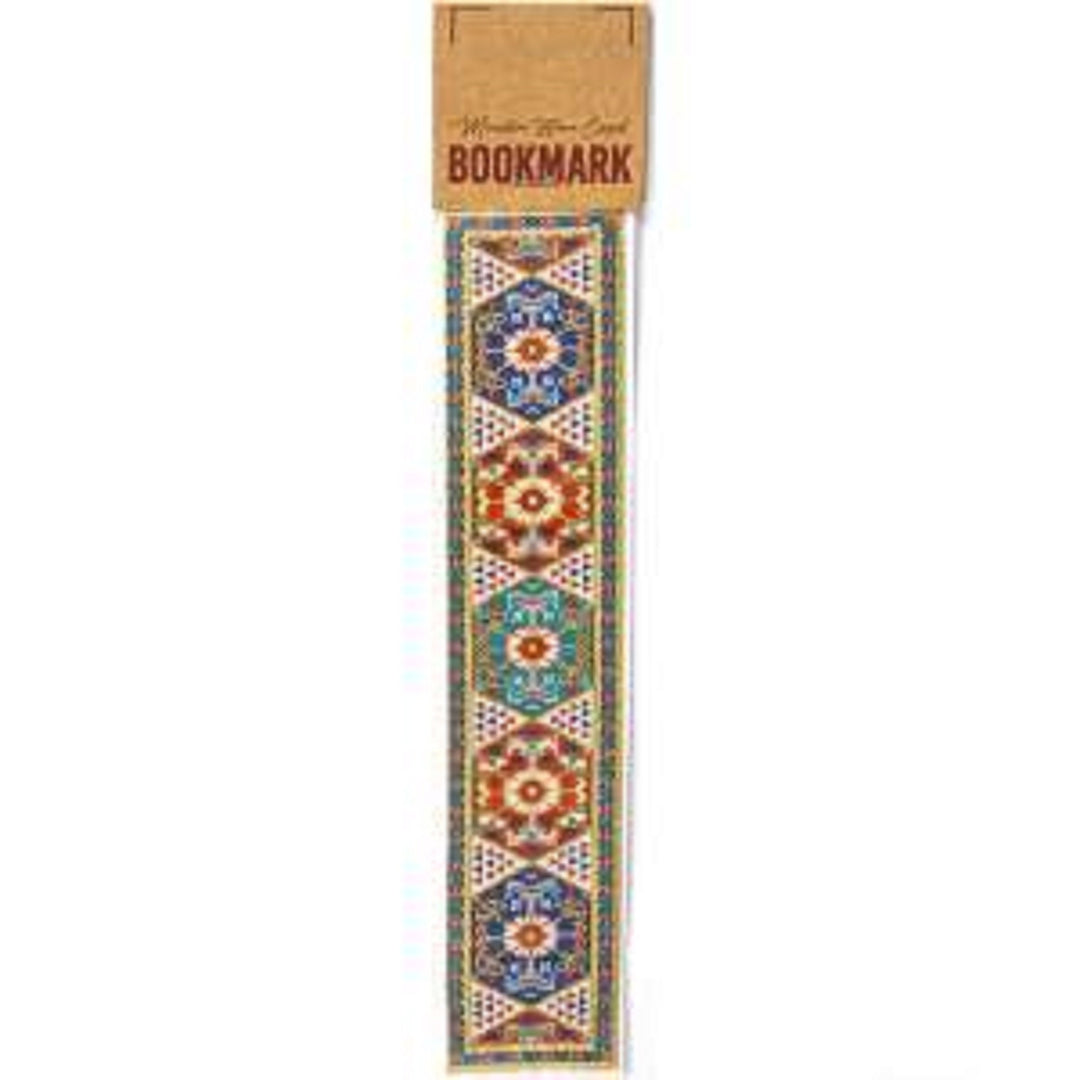 Set of 4 Traditional Rug Design Woven Bookmark|Carpet Bookmark|Authentic Turkish Carpet Pattern Bookmark|Gift For Bookwoorms|Book Lover Gift