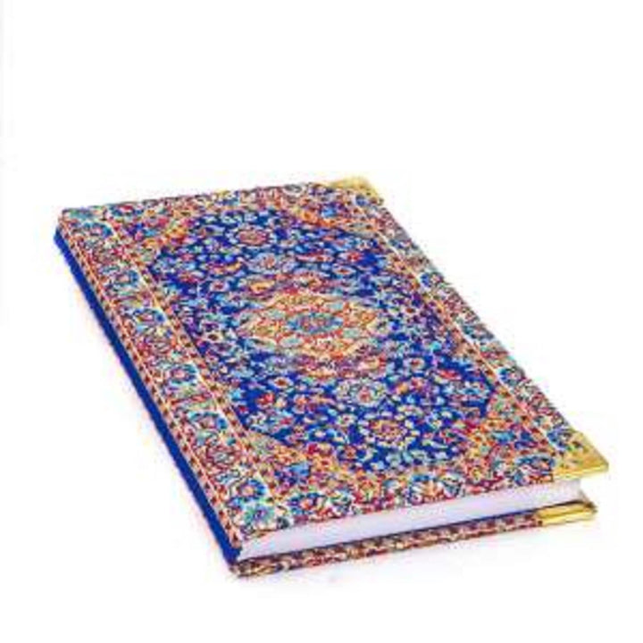 Authentic Carpet Design Woven Notebook|Fabric Journal in Turkish Carpet Style|Handy Notebook|Handmade Diary Notebook|Lined Traveler Notebook