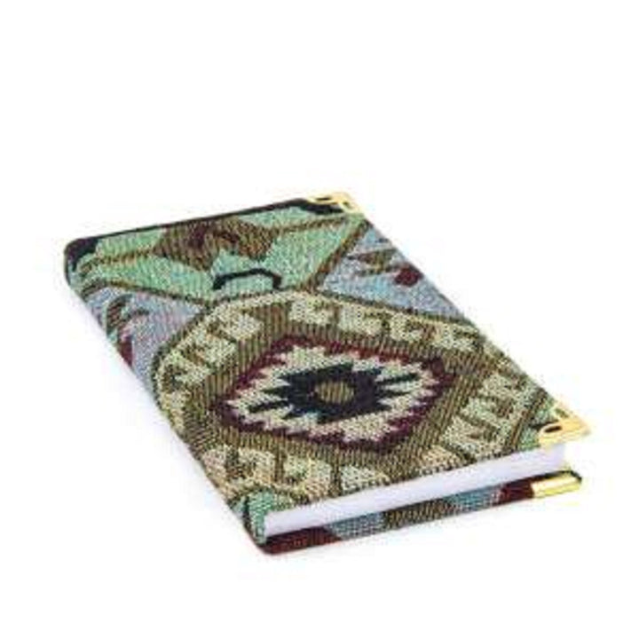 Handmade Fabric Journal|Kilim Pattern Woven Notebook|Handy Gift Notebook|Fabric Diary Notebook|Lined Traveler Notebook|Perfect Gift For Her