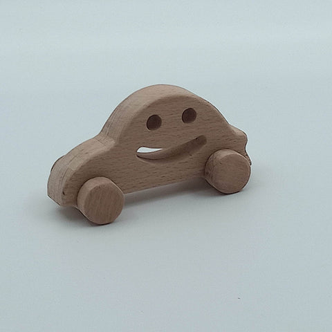 Wooden Toy Car|Birthday Gift For Kids|Push and Pull Toy For Toddlers|Natural Beech Wood Toy|Baby Shower Gift|Wood Nursery Vehicle Decor