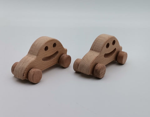 Wooden Toy Car|Birthday Gift For Kids|Push and Pull Toy For Toddlers|Natural Beech Wood Toy|Baby Shower Gift|Wood Nursery Vehicle Decor