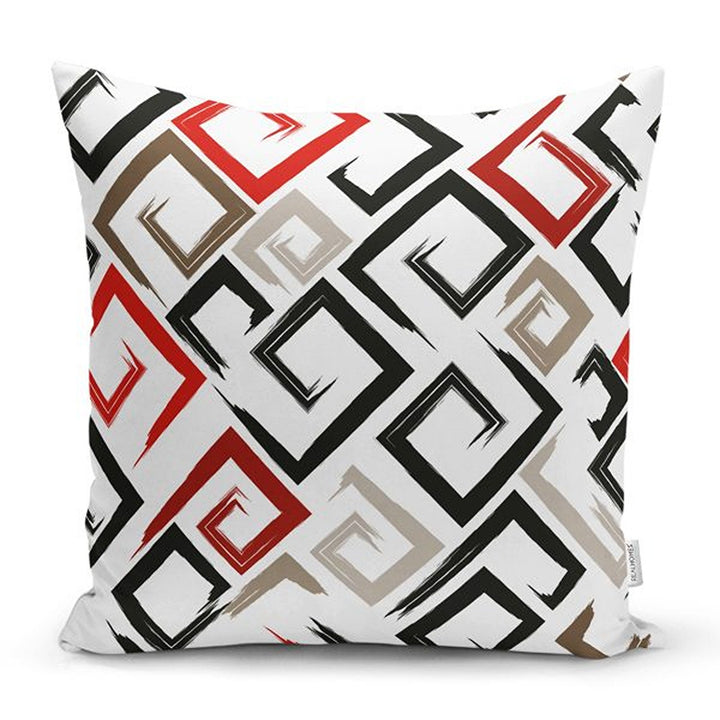 Labyrinth Pillow Cover|Modern Design Cushion Case|Abstract Geometric Cushion Cover|Decorative Pillowcase|Farmhouse Style Authentic Pillowtop