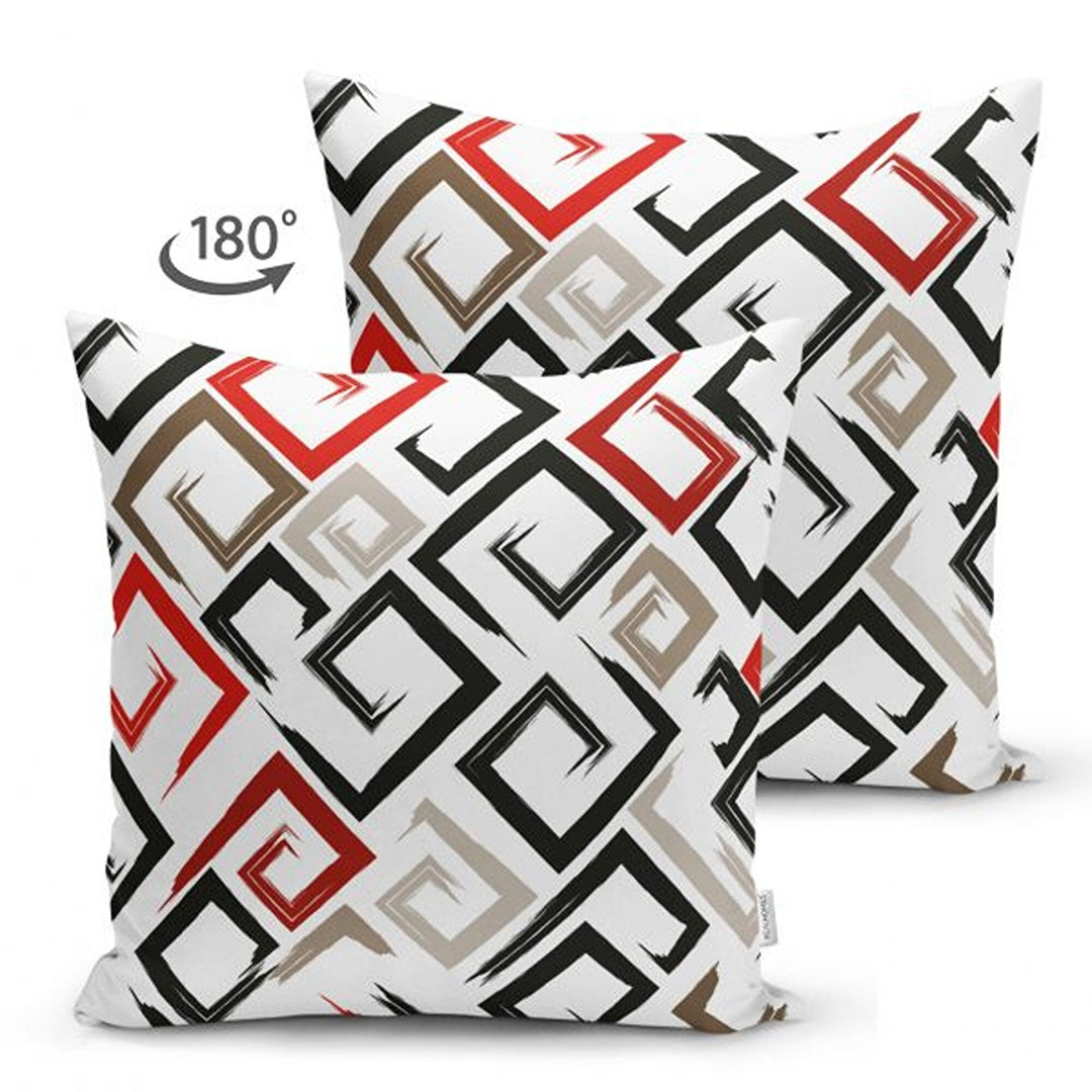 Labyrinth Pillow Cover|Modern Design Cushion Case|Abstract Geometric Cushion Cover|Decorative Pillowcase|Farmhouse Style Authentic Pillowtop