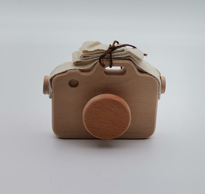 Organic Wooden Toy Camera|Kids Toy Camera|Imaginative Pretend Play Toy|Baby Shower Birthday Gift For Kids|Natural Montessori Toy For Toddler