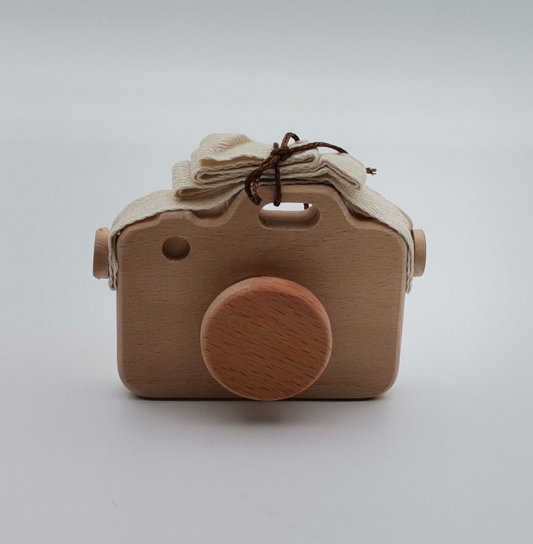 Organic Wooden Toy Camera|Kids Toy Camera|Imaginative Pretend Play Toy|Baby Shower Birthday Gift For Kids|Natural Montessori Toy For Toddler