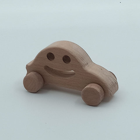 Wooden Toy Car|Birthday Gift For Kids|Push and Pull Toy For Toddlers|Natural Beech Wood Toy|Baby Shower Gift|Wood Nursery Vehicle Decor