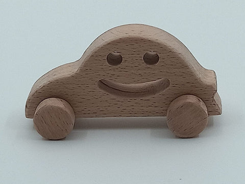 Wooden Toy Car|Birthday Gift For Kids|Push and Pull Toy For Toddlers|Natural Beech Wood Toy|Baby Shower Gift|Wood Nursery Vehicle Decor