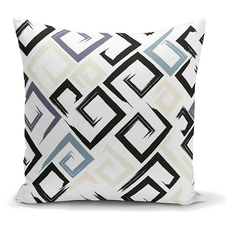 Labyrinth Pillow Cover|Modern Design Cushion Case|Abstract Geometric Cushion Cover|Decorative Pillowcase|Farmhouse Style Authentic Pillowtop