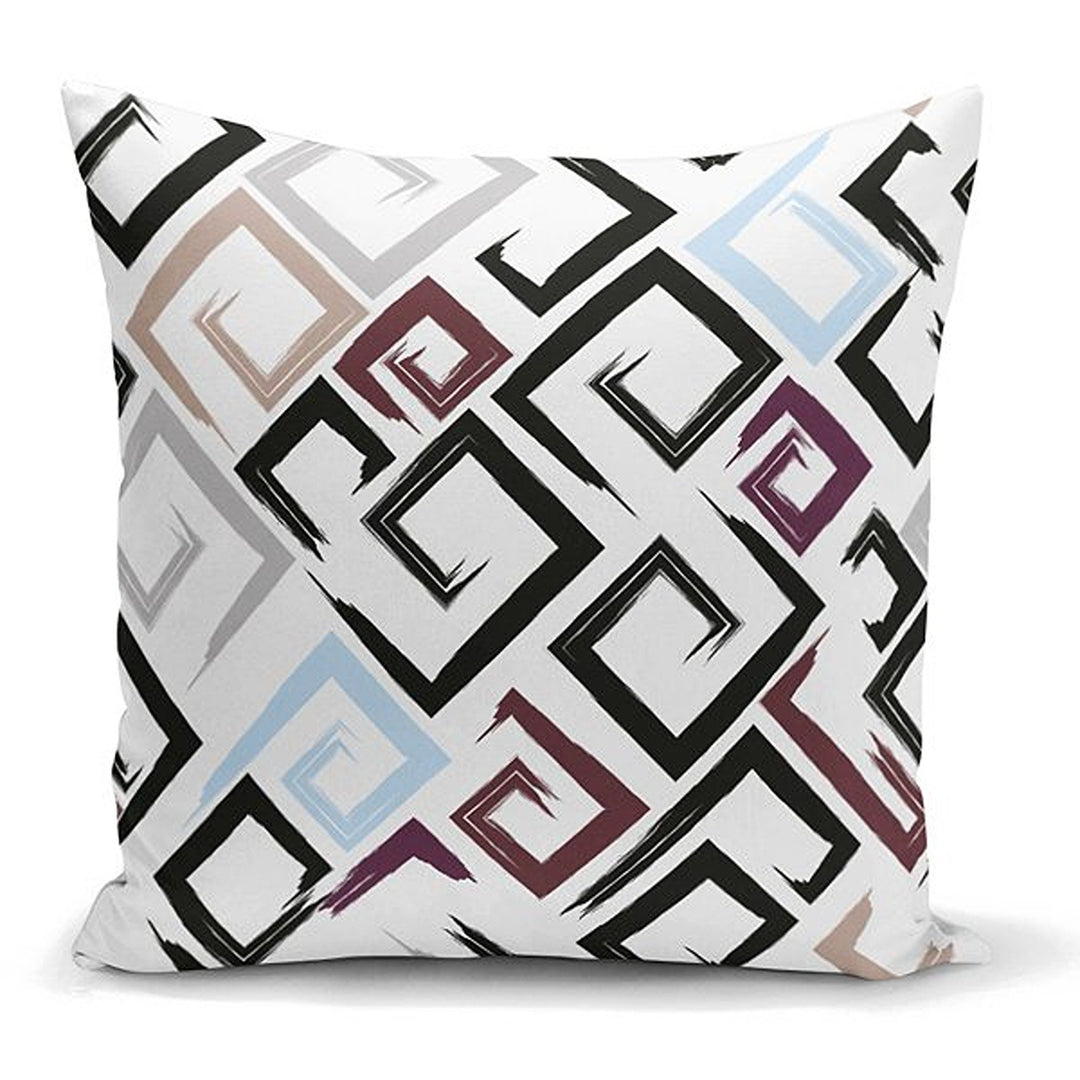 Labyrinth Pillow Cover|Modern Design Cushion Case|Abstract Geometric Cushion Cover|Decorative Pillowcase|Farmhouse Style Authentic Pillowtop