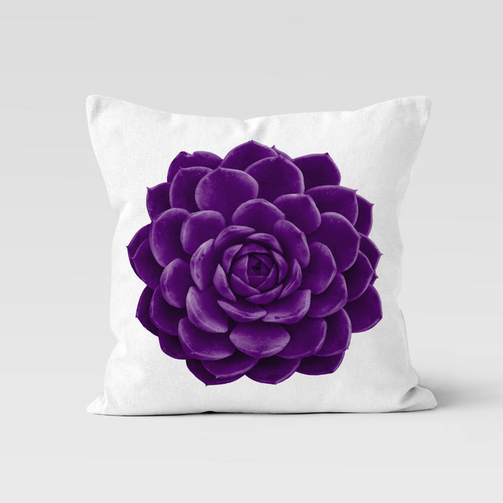 Purple Floral Pillow Cover|Summer Trend Cushion|Decorative Throw Pillow Case|Flower Painting Home Decor|Housewarming Farmhouse Pillowcase