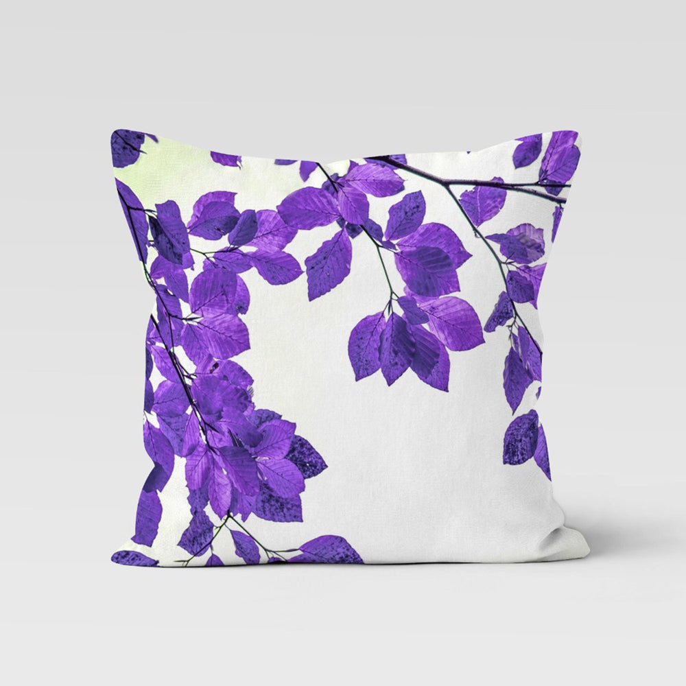 Purple Floral Pillow Cover|Summer Trend Cushion|Decorative Throw Pillow Case|Flower Painting Home Decor|Housewarming Farmhouse Pillowcase