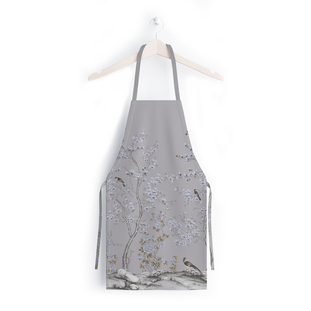 Floral Kitchen Apron|Floral Bird Print Cooking Apron with Adjustable Neck and Waist Strap|Summer Trend Cute Kitchen Gift For Him or Her