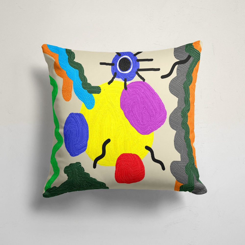 Abstract Pillow Cover|Colorful Painting Cushion Case|Decorative Outdoor Throw Pillowcase|Boho Bedding Pillow Case|Contemporary Cushion Cover