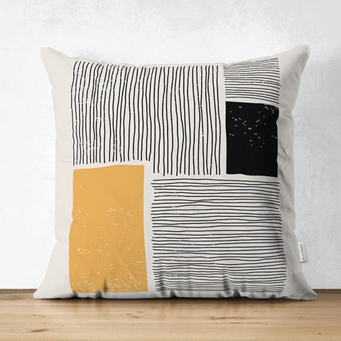 Abstract Pillow Cover|Onedraw Pillowcase|Abstract Geometric Cushion Cover|Decorative Double-Sided Pillowtop|Farmhouse Authentic Cushion Case