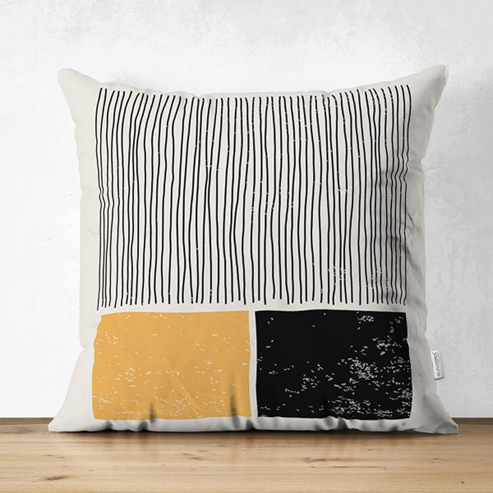 Abstract Pillow Cover|Onedraw Pillowcase|Abstract Geometric Cushion Cover|Decorative Double-Sided Pillowtop|Farmhouse Authentic Cushion Case