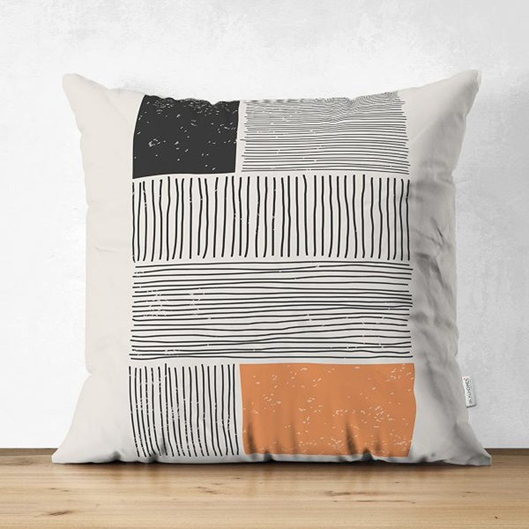 Abstract Pillow Cover|Abstract Geometric Cushion Cover|Decorative Double-Sided Pillowtop|Farmhouse Style Authentic Cushion|Cozy Home Decor