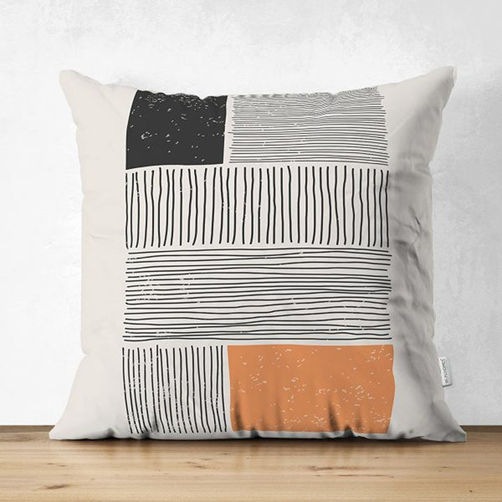 Abstract Pillow Cover|Abstract Geometric Cushion Cover|Decorative Double-Sided Pillowtop|Farmhouse Style Authentic Cushion|Cozy Home Decor