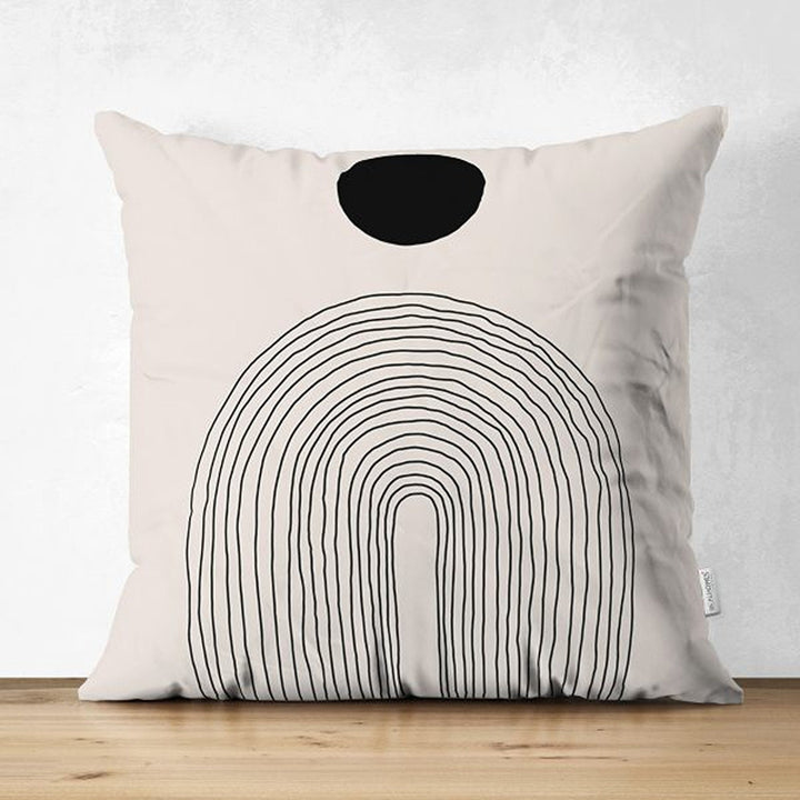 Abstract Pillow Cover|Onedraw Pillowcase|Abstract Geometric Cushion Cover|Decorative Double-Sided Pillowtop|Farmhouse Line Art Cushion Case