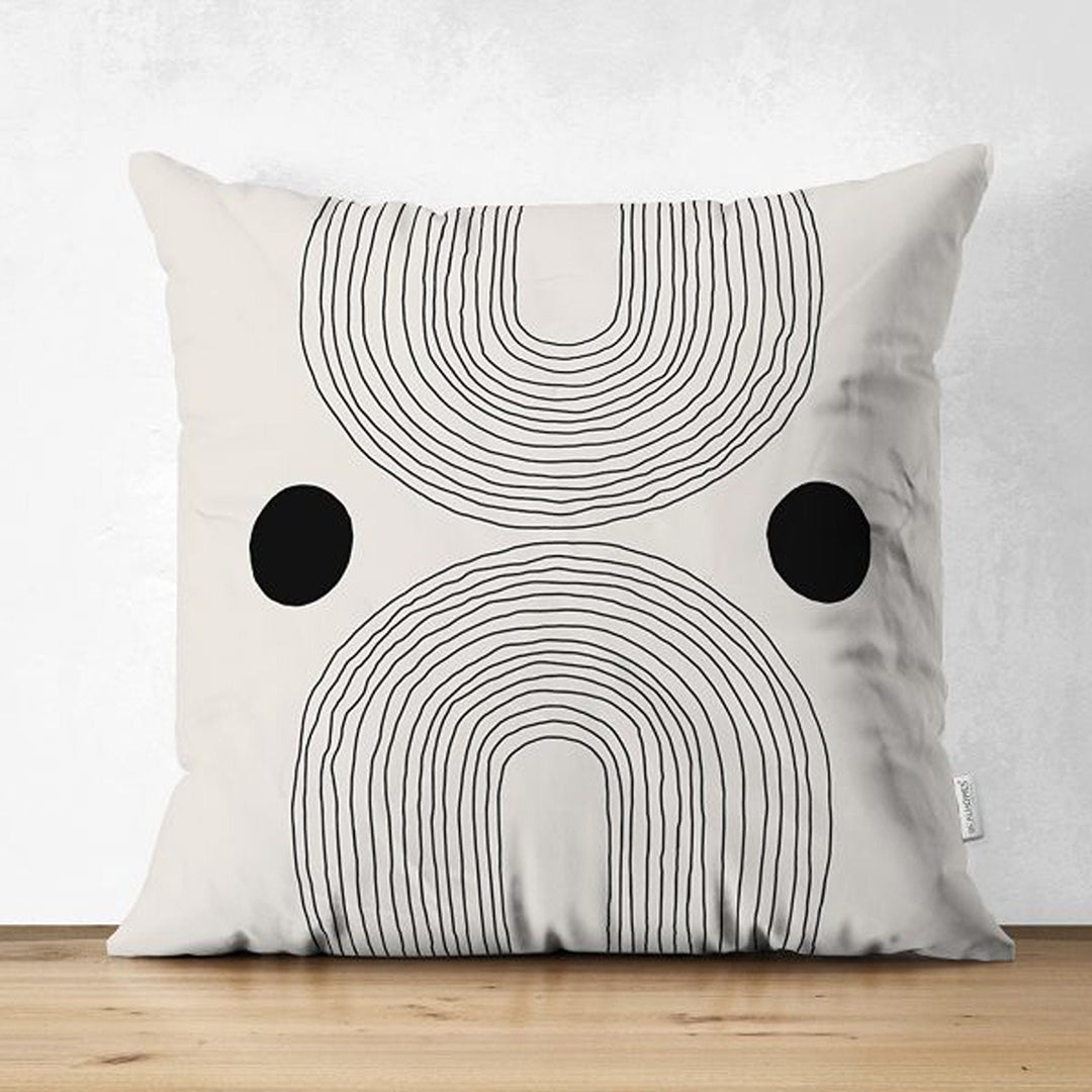 Abstract Pillow Cover|Onedraw Pillowcase|Abstract Geometric Cushion Cover|Decorative Double-Sided Pillowtop|Farmhouse Line Art Cushion Case