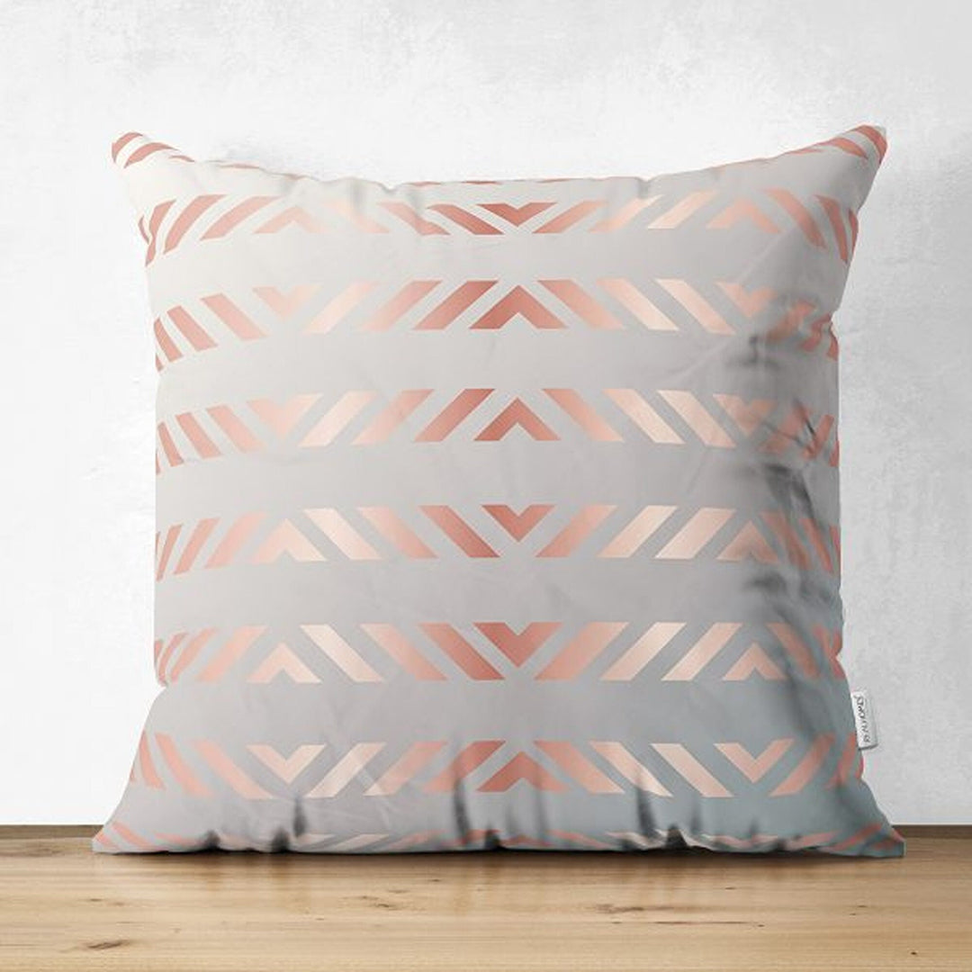 Abstract Pillow Cover|Boho Pillowcase|Abstract Geometric Cushion Cover|Decorative Double-Sided Pillowtop|Farmhouse Style Authentic Cushion