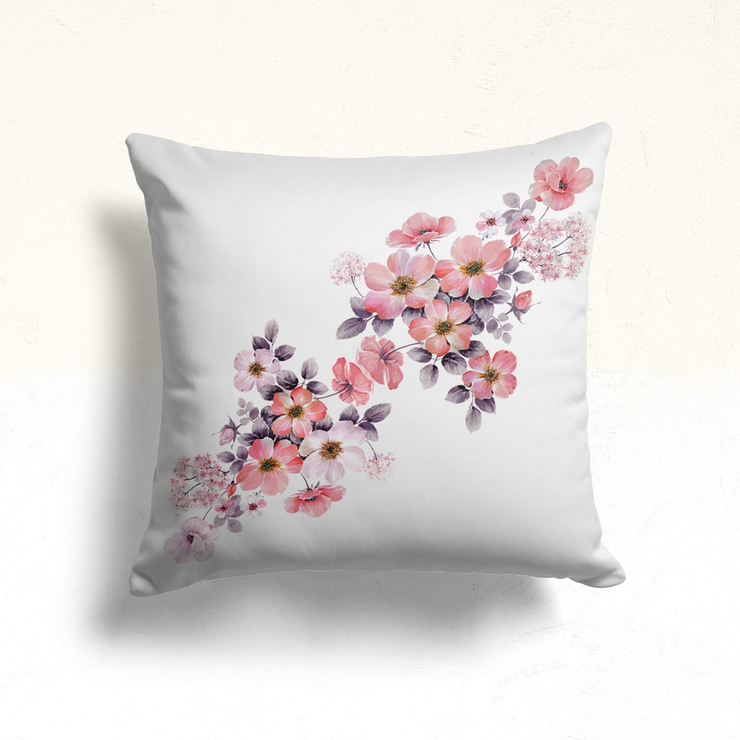 Floral Pillow Cover|Colorful Flowers Cushion Case|Floral Throw Pillowtop|Summer Trend Home Decor|Housewarming Gift Idea|Outdoor Pillow Cover