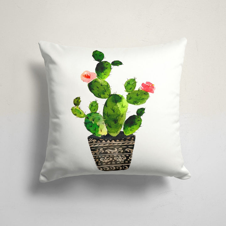 Cactus Pillow Cover|Succulent Cushion Case|Decorative Pillowcase|Boho Bedding Home Decor|Housewarming Farmhouse Floral Cactus Throw Pillow